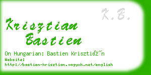 krisztian bastien business card